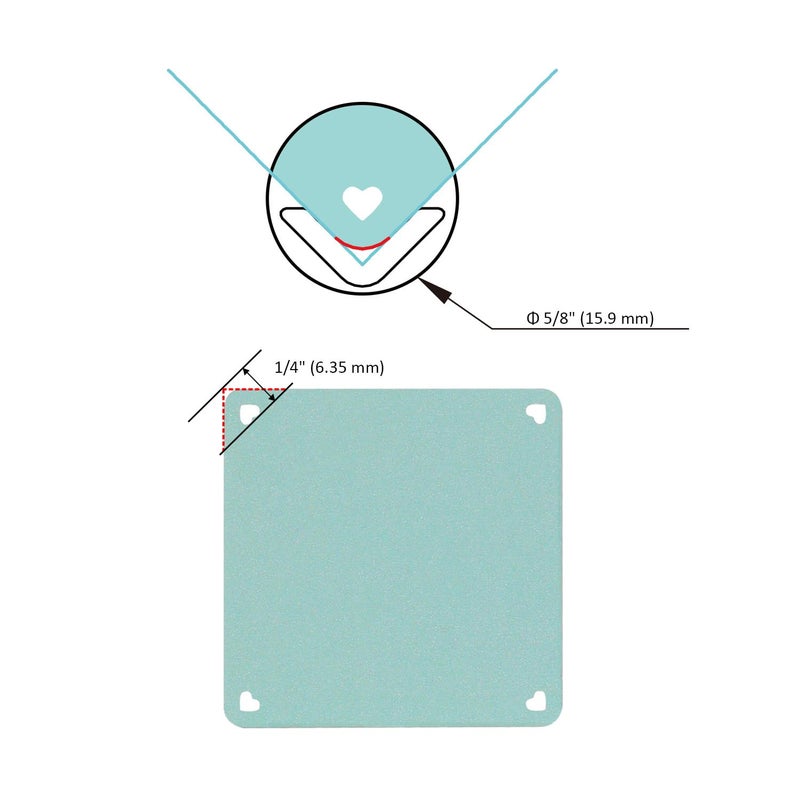 BiraBira Bira Craft 5/8 inch Lever Action Corner Craft Punch, Valentineâ€™s Day Punch, for Paper Crafting Scrapbooking(5/8-inch Heart) - Image 2